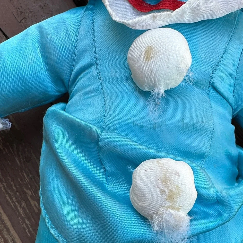 Vintage Bozo Clown 1960’s Plush Toy with bonus Clown Ornaments set